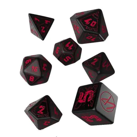 Cyberpunk Edition Dice Set Blood over Chrome (7) termékfotója