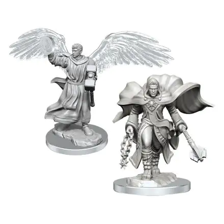 D&D Nolzur's Marvelous Miniatures Unpainted Miniatures 2-Pack Aasimar Klerik Muž – 2 balenie produktová fotografia