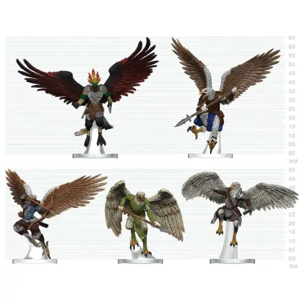 D&D Icons of the Realms Mini figúrky Aarakocra Flock 20 cm produktová fotografia