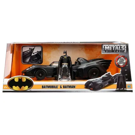 DC Comics Batmobil kovové auto + figúrka Batman set produktová fotografia