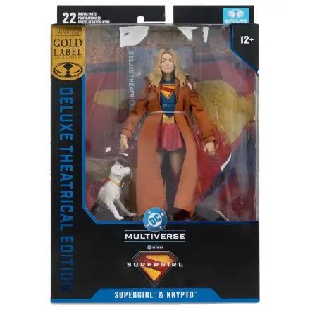 DC Comics Supergirl Deluxe Theatrical Edition Gold Label Collection figúrka Supergirl & Puppy Kripto 18cm produktová fotografia