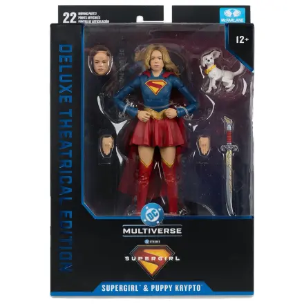 DC Comics Supergirl Deluxe Theatrical Edition figúrka Supergirl & Puppy Kripto 18cm produktová fotografia