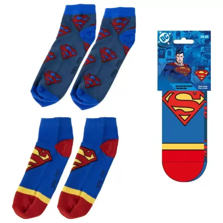 DC Comics členkové ponožky 2 balenia Superman 38-45 produktová fotografia