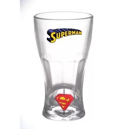 DC Comics Sklenený Superman Rotujúci 3D Logo produktová fotografia