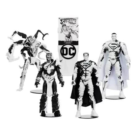 DC Direct Page Punchers Akčné figúrky a képregénnyel, 4 db-os csomag, Superman sorozat (vázlat kiadás) (Gold Label), 18 cm termékfotója