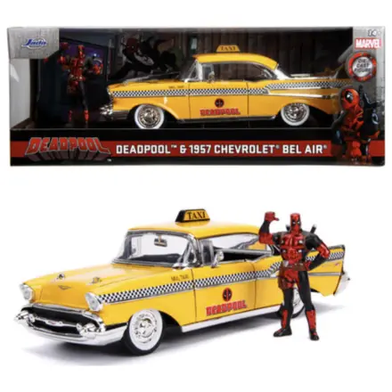Deadpool 1957 Chevy Bel Air 1 + figúrka Deadpool 1:24 produktová fotografia