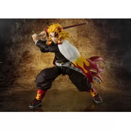 Demon Slayer: Kimetsu no Yaiba S.H.Figuarts Akčná Figúrka Kyojuro Rengoku 15 cm termékfotója