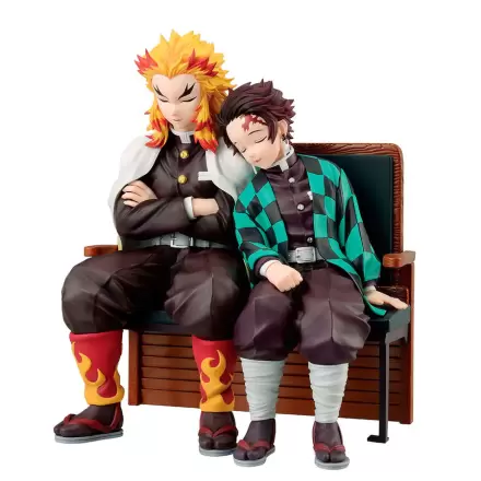 Demon Slayer Kimetsu no Yaiba Tanjiro Kamado & Kyojuro Rengoku Locus Ichibansho figúrka 15 cm termékfotója