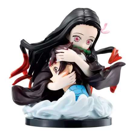 Demon Slayer Kimetsu no Yaiba Tanjiro Kamado & Nezuko Kamado Locus Ichibansho figúrka 15 cm termékfotója