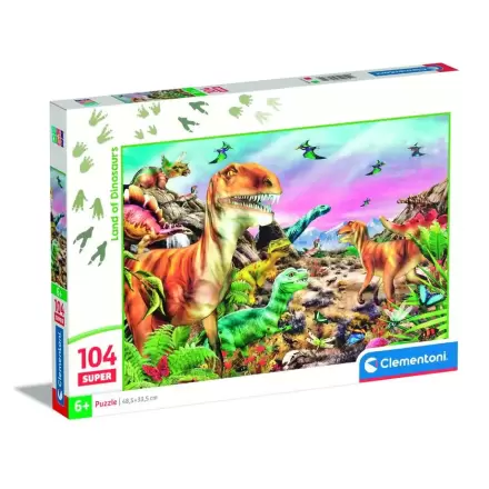 Dinosaur Land super puzzle 104 dielikov termékfotója