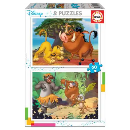 Disney Animals Lion King + Jungle Book puzzle 2x20 kusov termékfotója