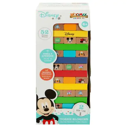 Disney veža z kociek + drevená sada domino produktová fotografia