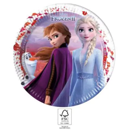 Disney Frozen II papierové taniere 8 ks 23 cm FSC produktová fotografia