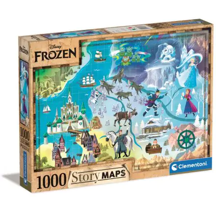 Skladačka Disney Story Maps Puzzle Frozen 1000 dielikov termékfotója