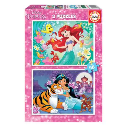 Disney Princess Ariel + Jasmine puzzle 2x48 kusov termékfotója