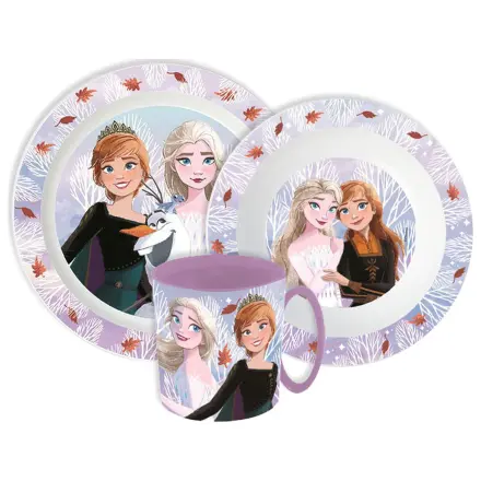 Disney Frozen Autumn Leaves jedálenský set, mikro plastový set s hrnčekom produktová fotografia