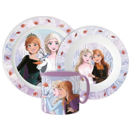 Disney Frozen Autumn Leaves jedálenský set, mikro plastový set s hrnčekom produktová fotografia