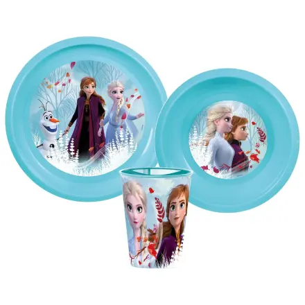 Disney Frozen Blue Forest jedálenský set, plastový set produktová fotografia