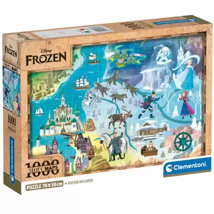 Disney Frozen Map puzzle 1000 dielikov produktová fotografia