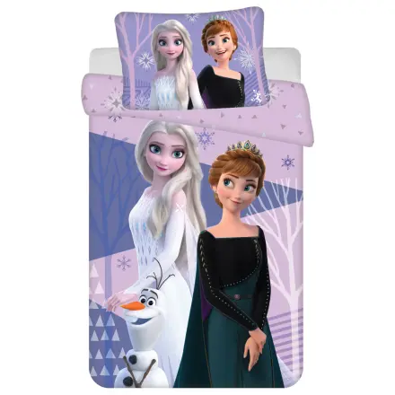 Disney Frozen fialová detská, predškolská obliečka na perinu produktová fotografia