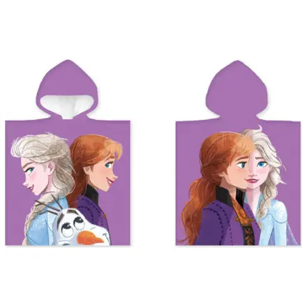 Disney Frozen Fialové plážové pončo uterák produktová fotografia