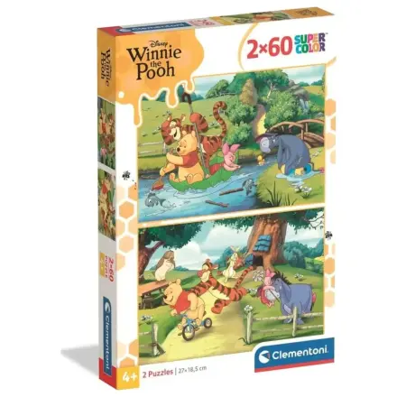 Disney Winnie the Pooh Funny Day 2x60 dielikové puzzle produktová fotografia