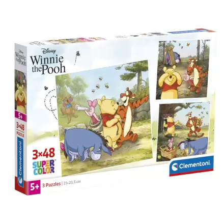 Disney Winnie the Pooh puzzle 3x48 dielikov termékfotója