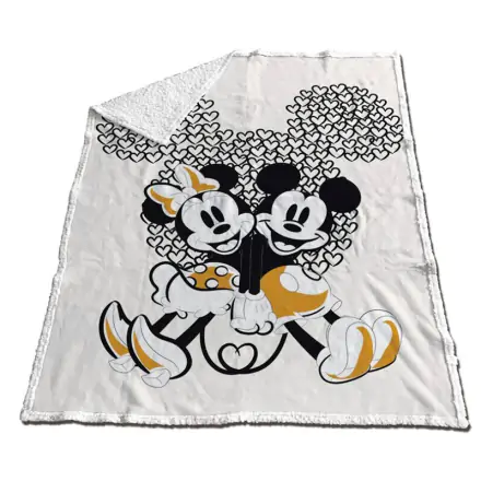 Disney Mickey & Minnie koralová sherpa deka produktová fotografia