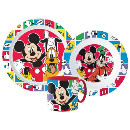 Disney Mickey Better Together súprava riadu, mikro plastová súprava s hrnčekom produktová fotografia