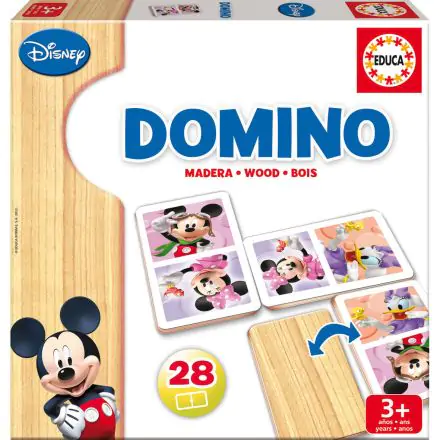 Disney Mickey Minnie drevenné domino hra termékfotója