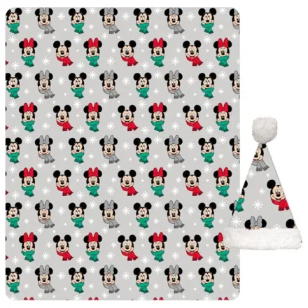 Disney Mickey, Minnie Christmas Noel Coral Fleece Prikrývka a súprava klobúka produktová fotografia