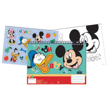 Disney Mickey Oh Boy A/4 špirálový skicár so 40 listami a nálepkami produktová fotografia