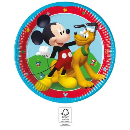 Disney Mickey Rock the House papierový tanier 8-kusový 20 cm FSC produktová fotografia