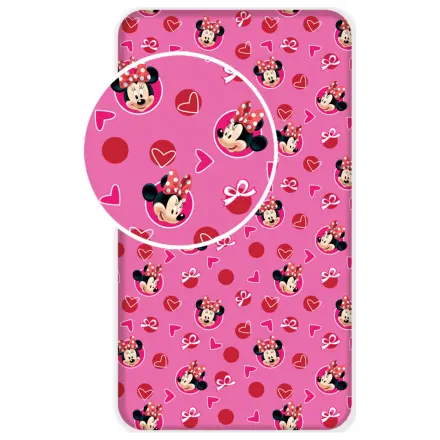 Disney Minnie Hearts napínacia plachta 90x200 cm produktová fotografia