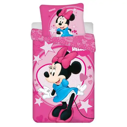 Disney Minnie Hello Microfiber obliečka na paplón 140x200 cm, 70x90 cm produktová fotografia