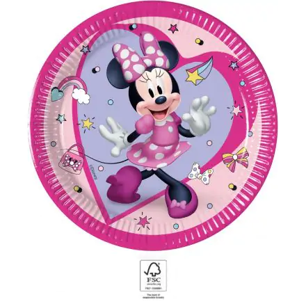 Disney Minnie Junior papierové taniere 8 ks 20 cm FSC produktová fotografia