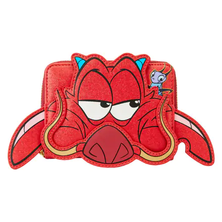 Loungefly Disney Mulan 25th Anniversary Mushu trblietavá peňaženka produktová fotografia