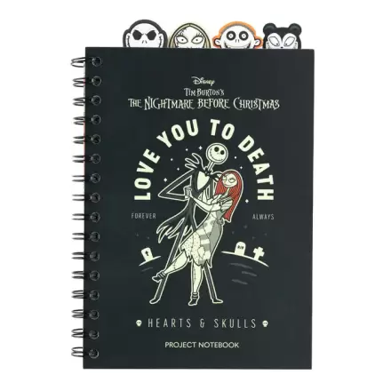 Disney Nightmare Before Christmas A5 zápisník produktová fotografia