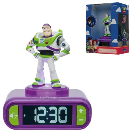 Disney Pixar Toy Story Buzz Lightyear 3D nočné svetlo digitálny budík produktová fotografia
