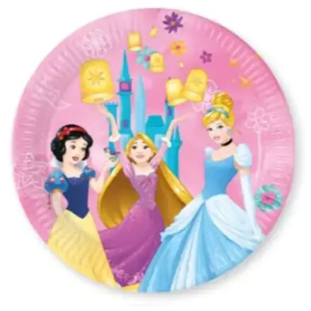 Disney Princess Live your Story, Disney Princess papierové taniere 8 ks 23 cm FSC produktová fotografia