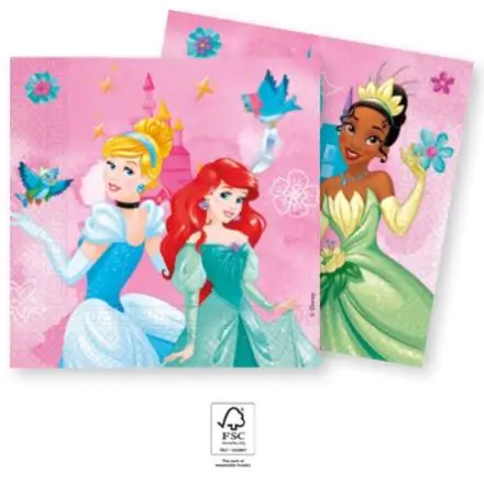 Disney Princess Live your Story, Disney Princess servítky, 20 kusov, 33x33 cm, FSC produktová fotografia