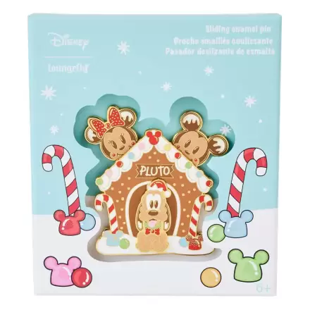 Disney by Loungefly Posuvný smaltovaný odznak Mickey & Friends Perníčkový domček Pluto Limited Edition 8 cm produktová fotografia