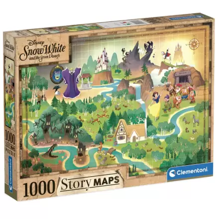 Disney Snow White Story Maps puzzle 1000ks termékfotója