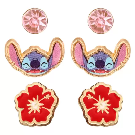 Disney Stitch sada 3 párov náušníc produktová fotografia