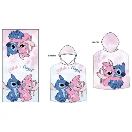 Disney Stitch & Angel mikro vláknový poncho uterák produktová fotografia