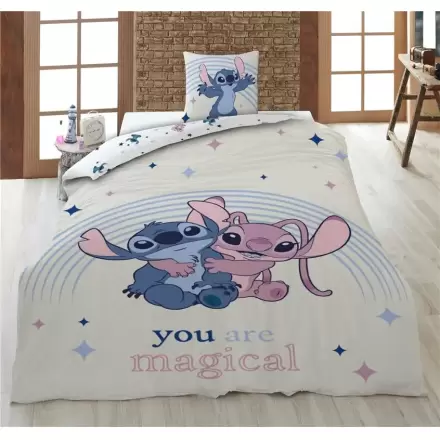 Disney Stitch & Angel policotton obliečka na prikrývku na posteľ 90cm produktová fotografia