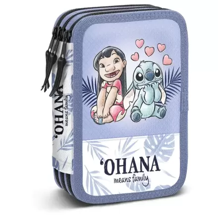 Disney Stitch Couple triple pencil case termékfotója