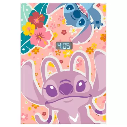 Disney Stitch zápisník s digitálnymi hodinkami termékfotója