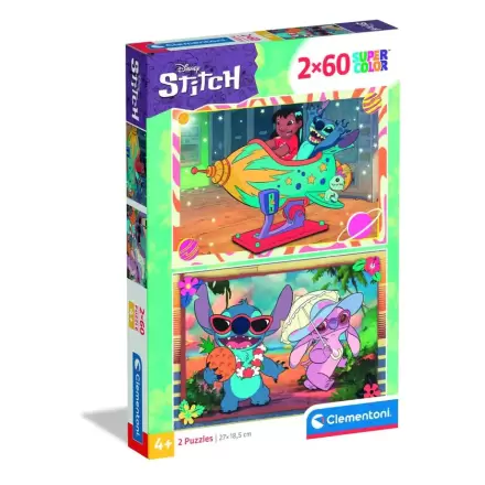 Disney Stitch puzzle 2 x 60 dielikov termékfotója