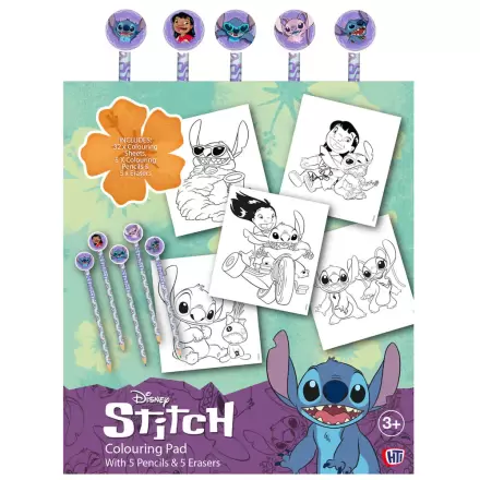 Disney Stitch omaľovánka s ceruzkami a gumami produktová fotografia